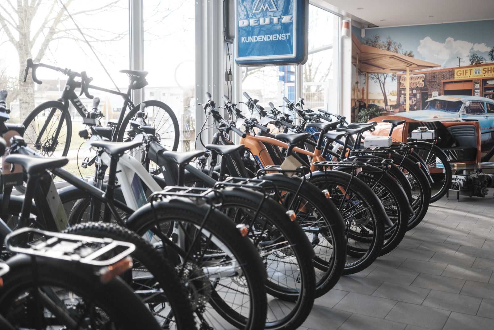 Verkaufsraum Fahrräder